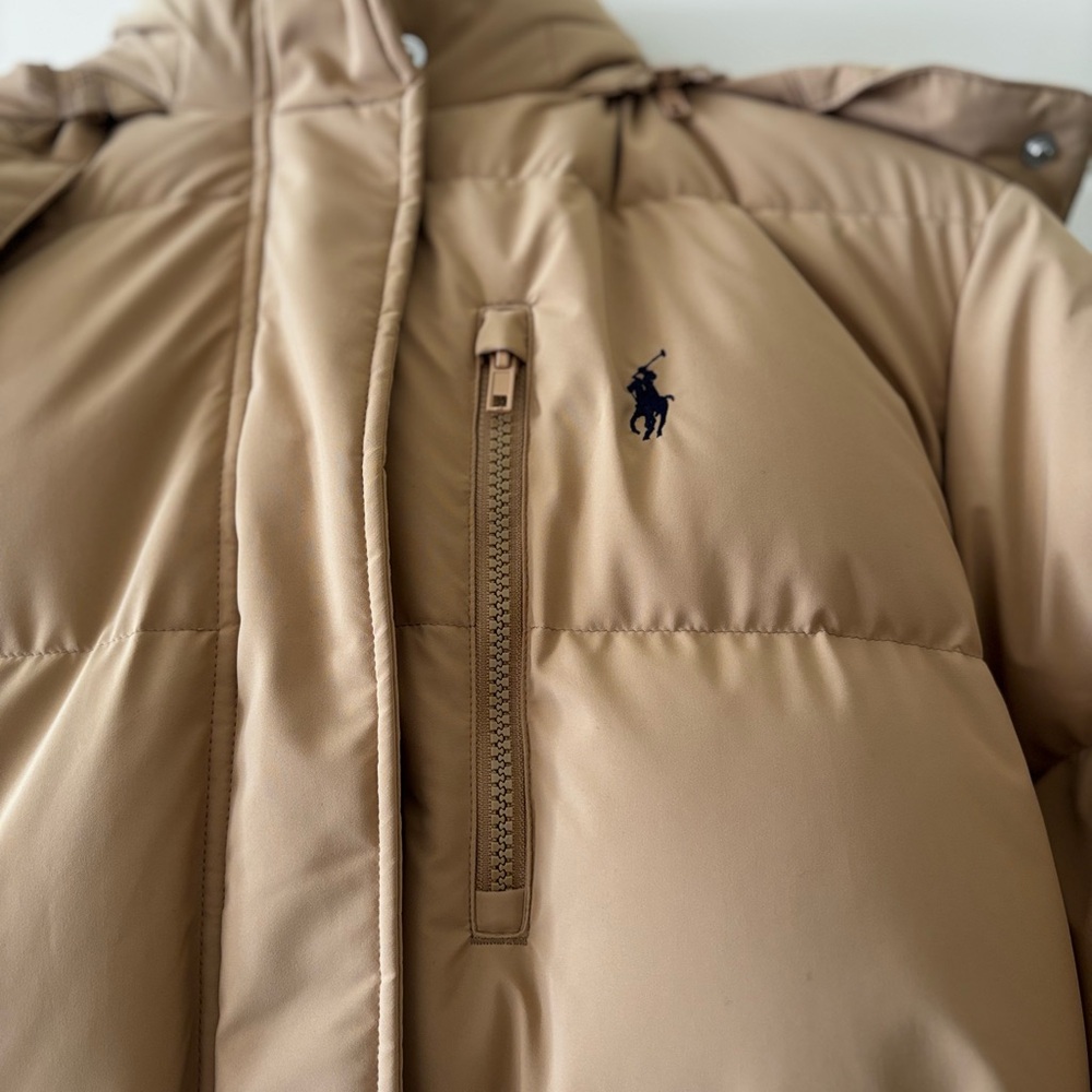 Polo Ralph Lauren - Women’s - Mid-Weight Down Puffer Jacket - Camel - Medium - Picture 4 of 16